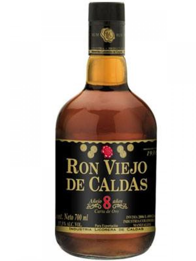 Ron Viejo De Caldas 8y 37,5% 0,7 l (bloße Flasche)