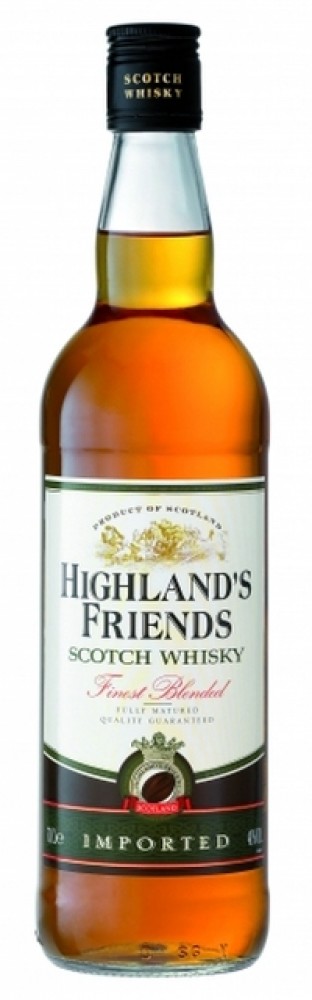 Highlands Friends Whisky 40% 1 l (bloße Flasche)