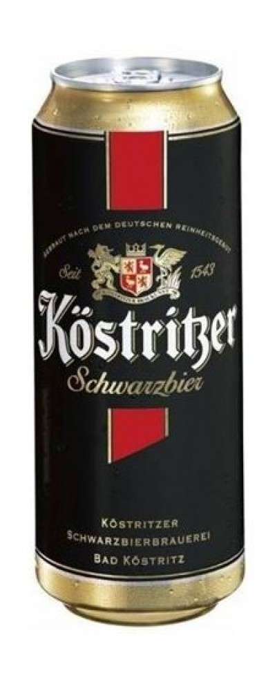 Köstrizer Schwarzbier 4,8% 0,5 l plech