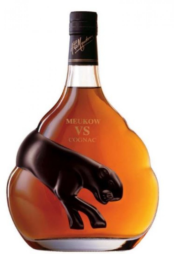 Meukow VS Cognac Black Panther 40% 1 l (ungeschlossene Flasche)