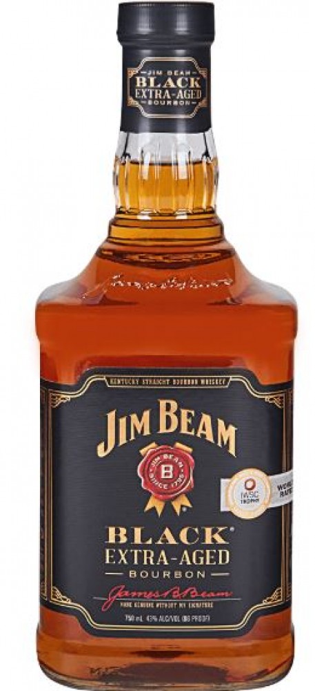 Jim Beam Black 6 y 43% 1 l (bloße Flasche)