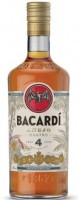 Bacardi Aňejo Cuatr 40% 1 l (bloße Flasche) 