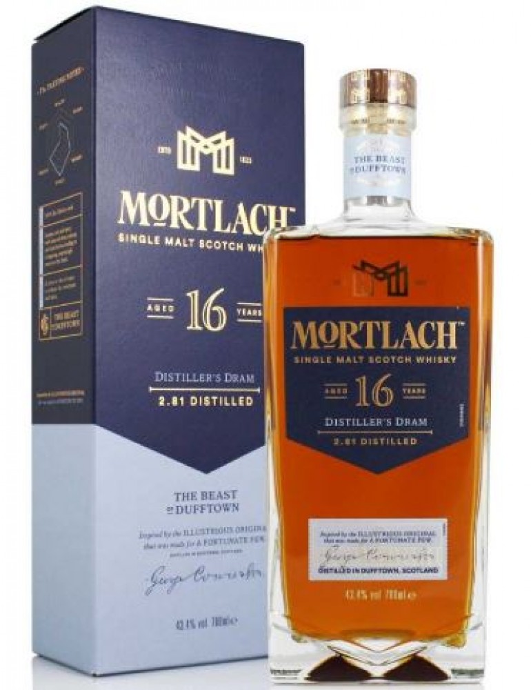 Mortlach 16y 43,4% 0,7 l (Karton)