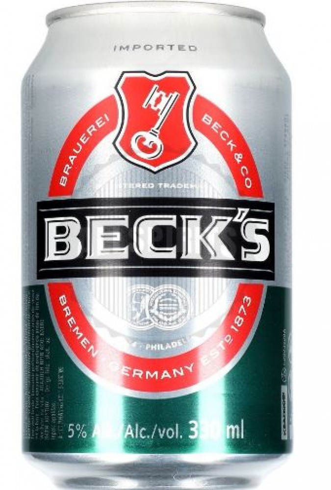 Becks Bier 5% 0,33 l plech