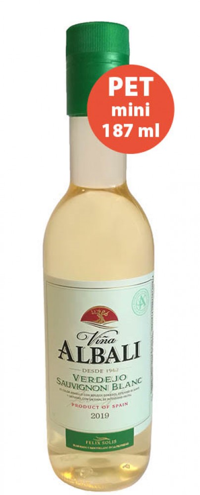 V.Albali Verdejo Sauvignon Blanc 12,5%  0,187 l pet.(holá láhev)