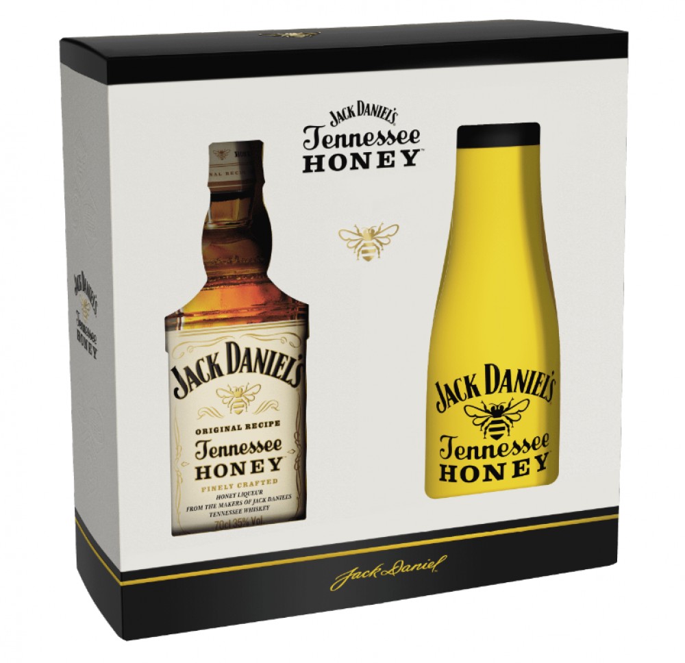 Jack Daniel’s Honey 35% + Termohrnek 0,7 l (karton)