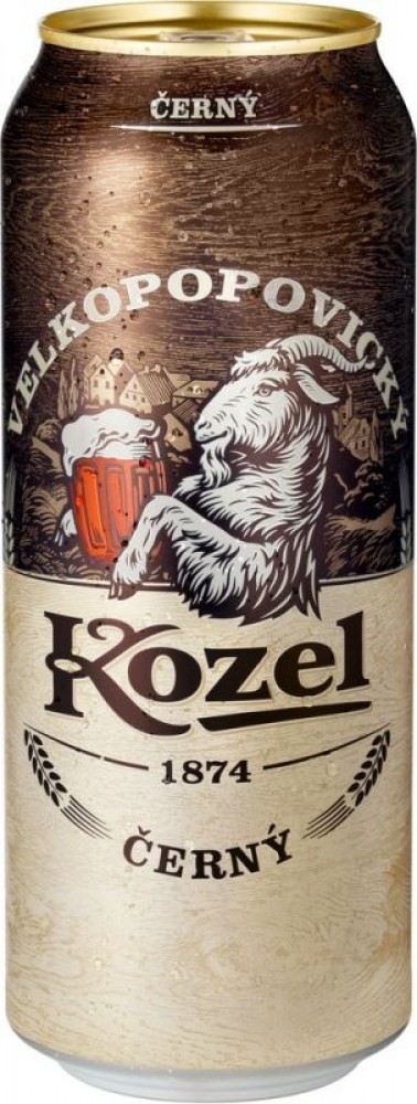 Velkopopovický Kozel Černý dunkles Schankbier 0,5l
