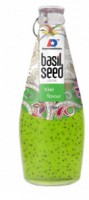 Basilikum-Samen-Drink Kiwi 290 ml Glas 