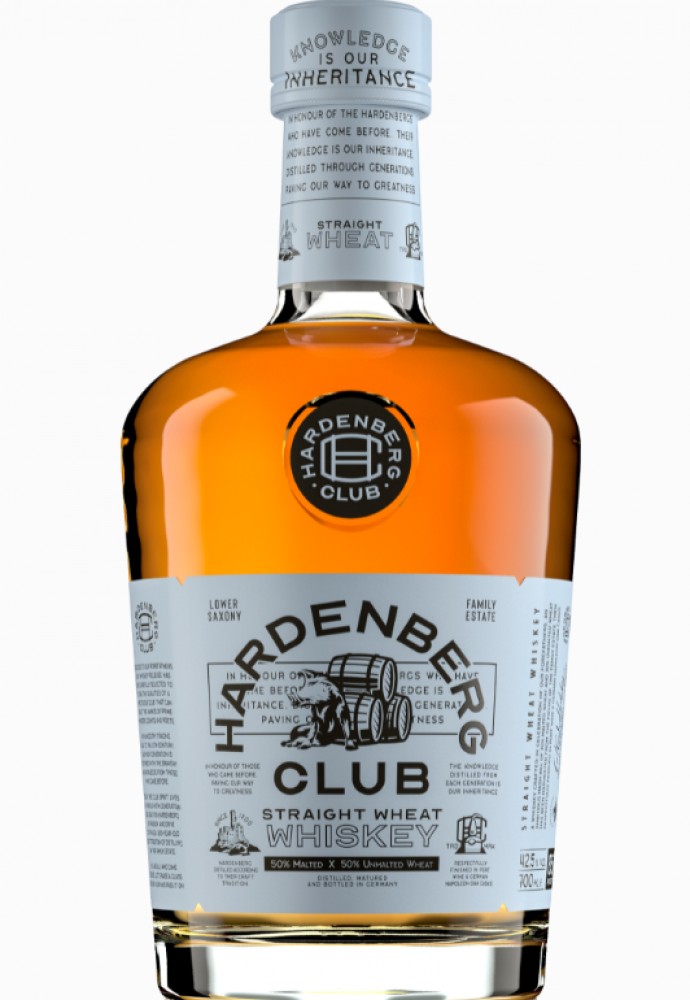 Hardenberg Club Straight Wheat 42,5% 0,7 l (einfache Flasche)