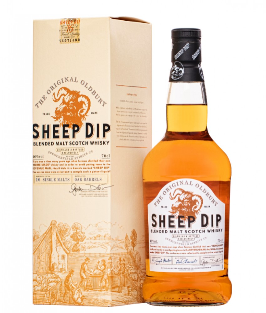 Sheep Dip Whisky 40% 1 l (bloße Flasche)