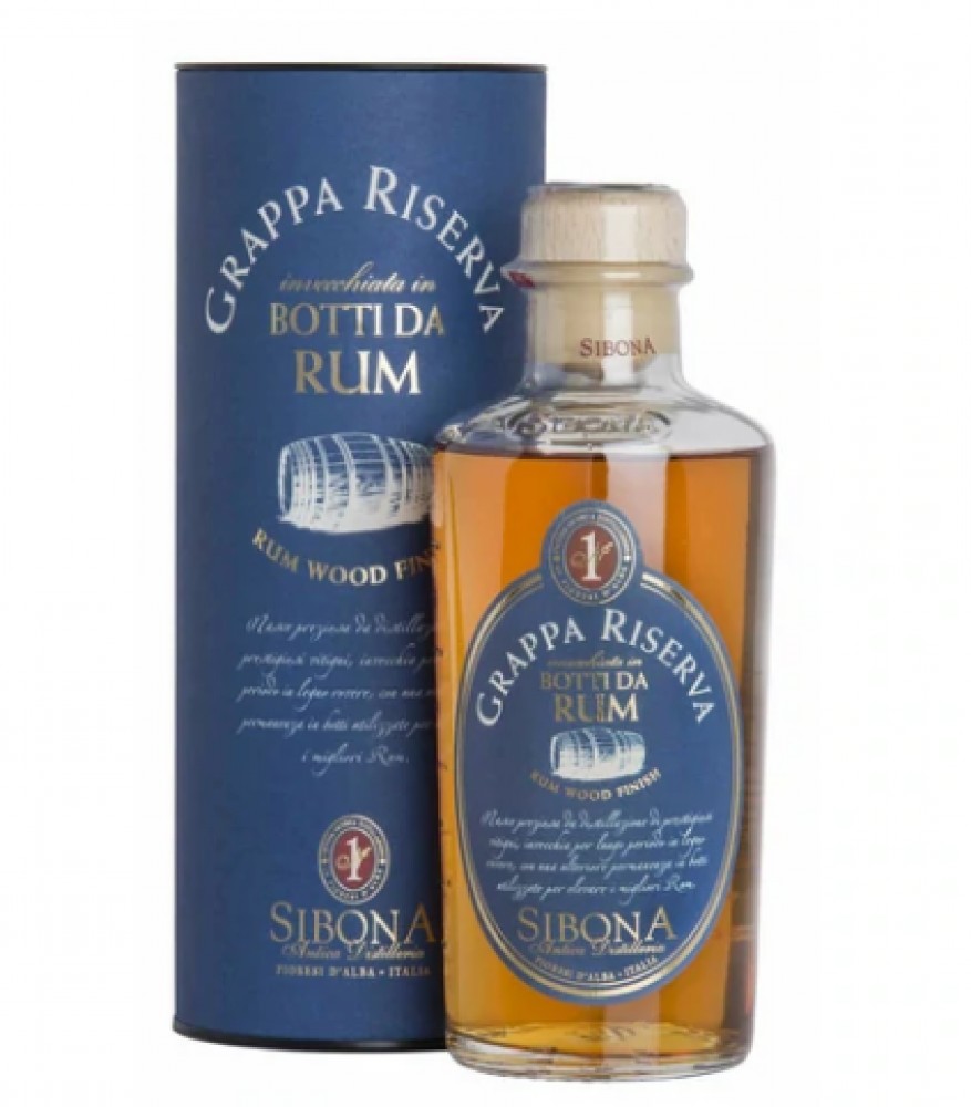 Sibona Grappa Riserva Botti Da Rum 0,5l