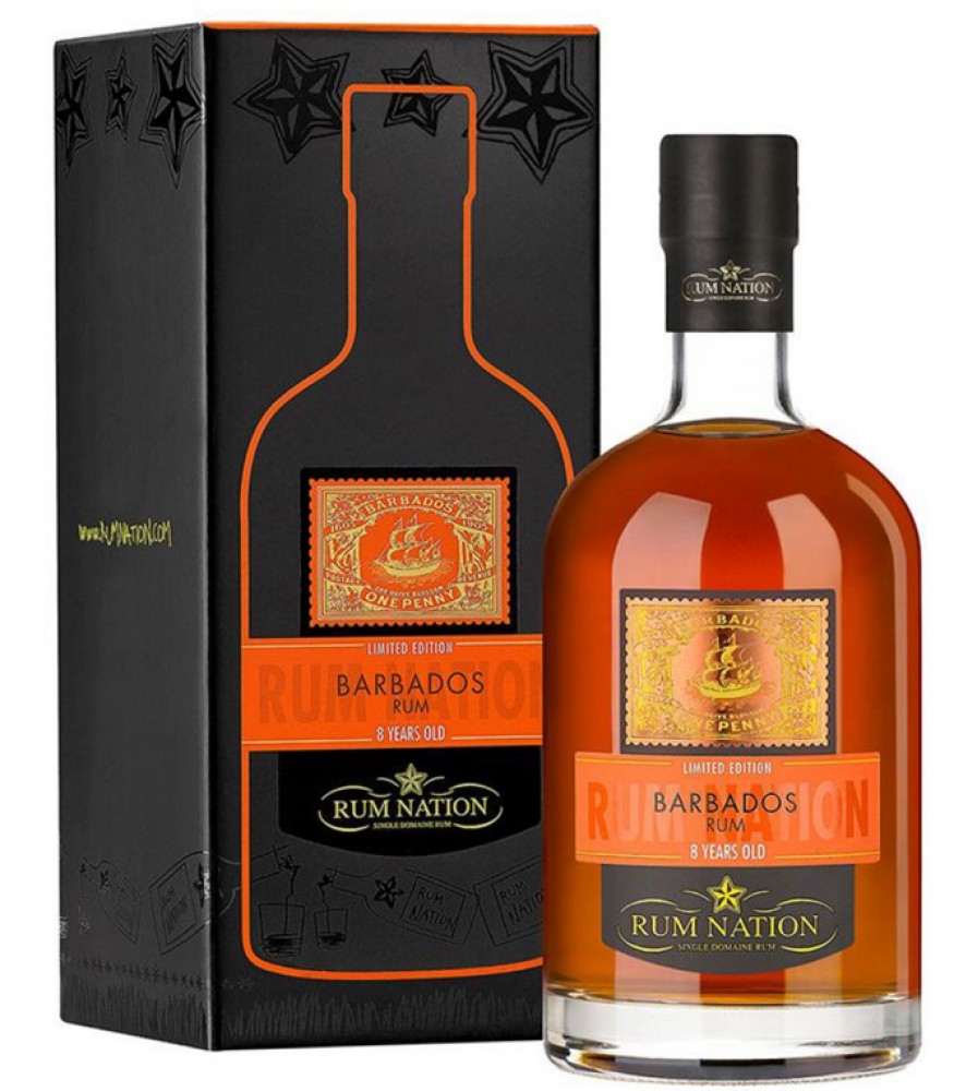 Rum Nation 8Y Barbados 40% 0,7 l (Karton)
