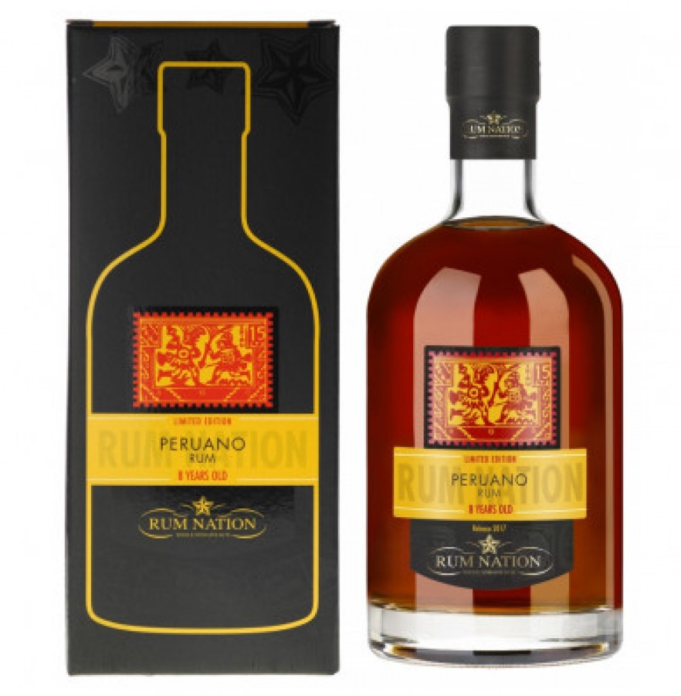 Rum Nation Peruano 8Y 42% 0,7 l (Karton)