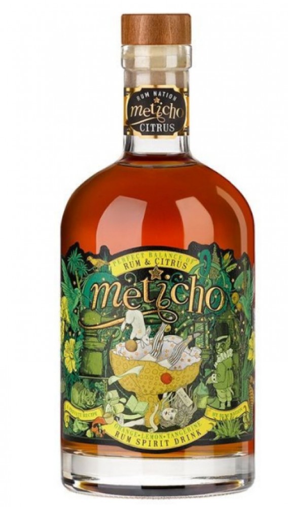 Rum Nation  Meticho Citrus 40% 0,7 l (holá láhev)