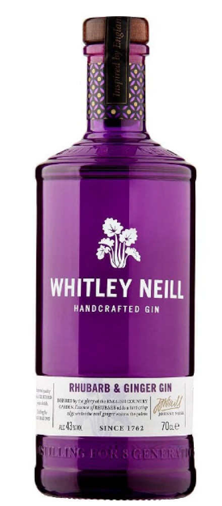 Whitley Neill Rhabarber & Ingwer Gin 43% 1l (bloße Flasche)