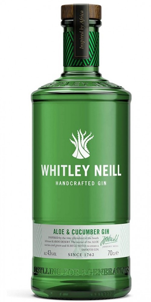 Gin Whitley Neill Aloe & Gurke 43% 1L (bloße Flasche)