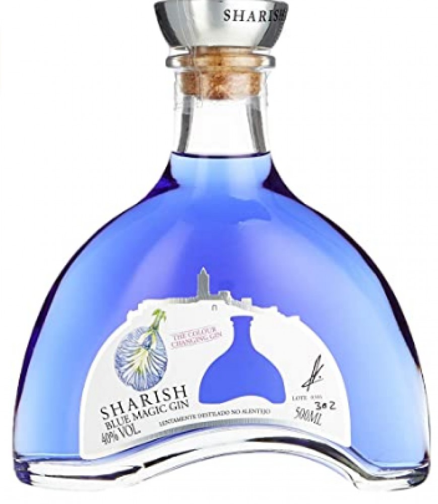 Gin Sharish Blue Magic 40% 0,5 l (bloße Flasche)