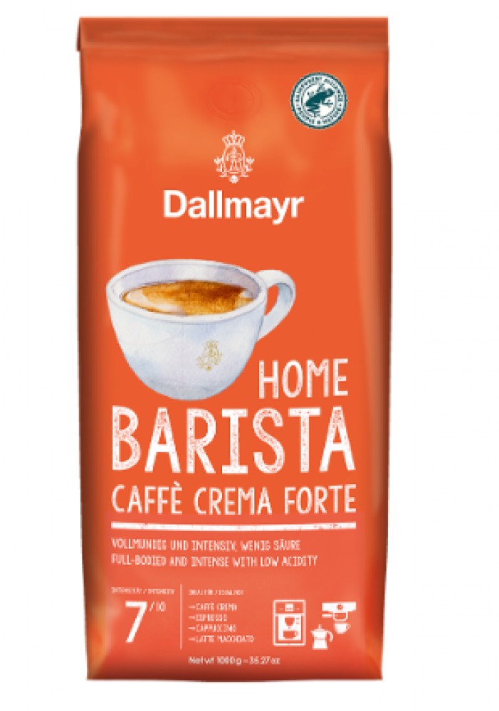 Dallmayr Home Barista Caffé Crema Forte zrnková káva 1 kg