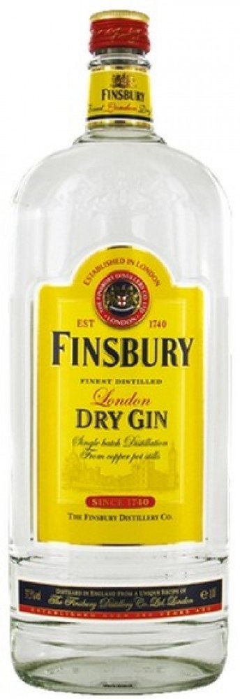 Finsbury London Dry Gin 37,5% 1 l (holá láhev)
