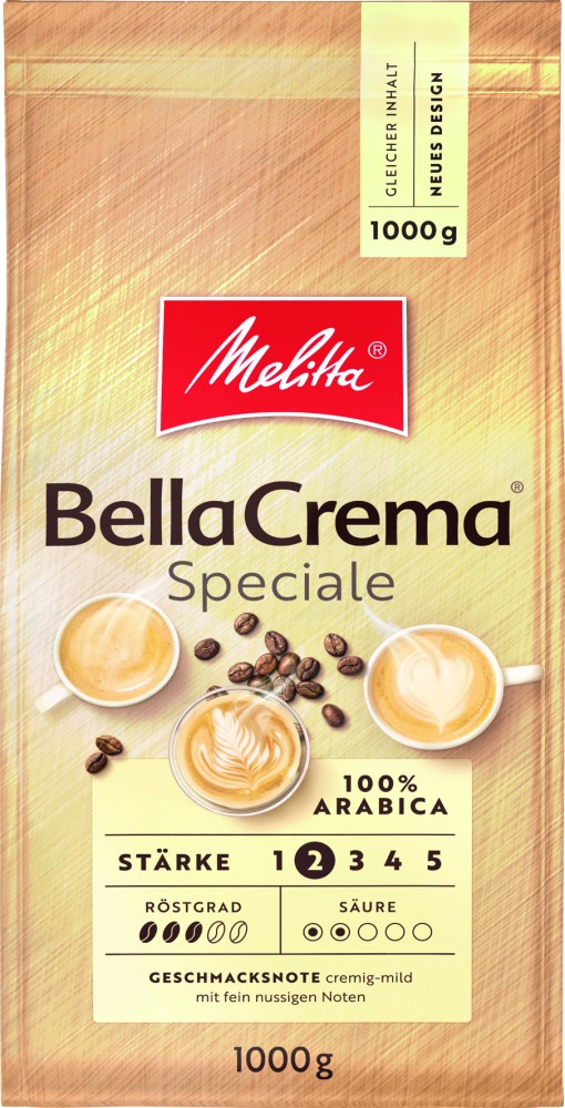 Melitta Bella Crema Speciale zrnková káva 1 kg