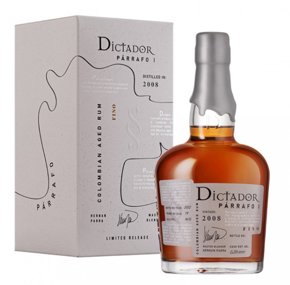 Dictador Parrafo Fino 14y 2008 46% 0,7 l (karton)