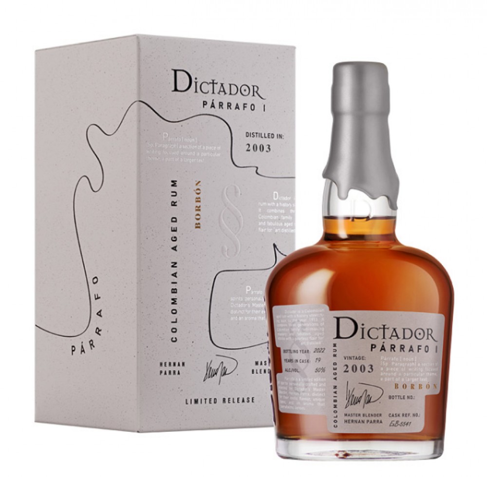 Dictador Parrafo Borbón 19y 2003 50% 0,7 l (Karton)