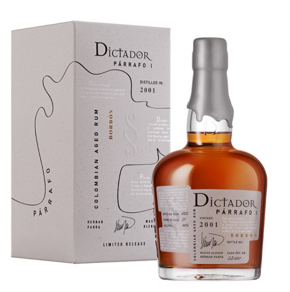 Dictador Parrafo Borbon 21y 2001 44% 0,7 l (karton)