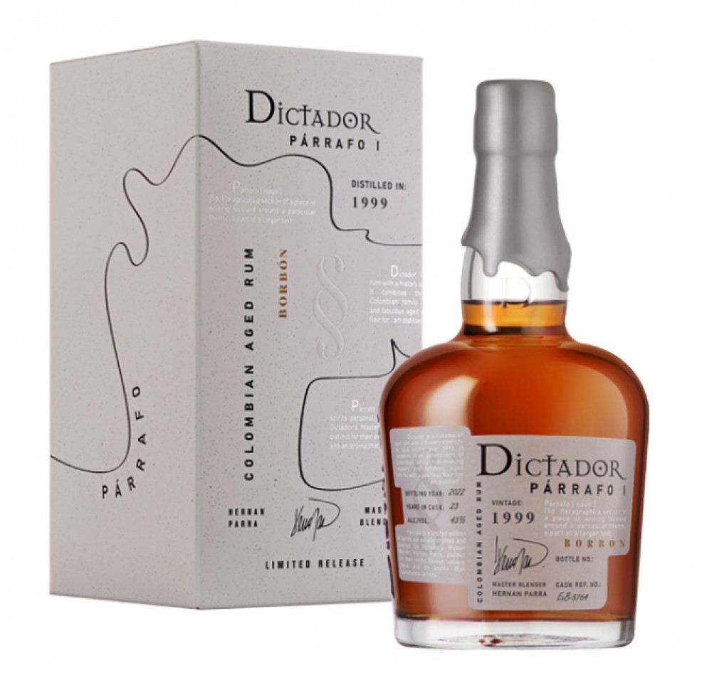 Dictador Parrafo Borbon 23y 1999 43% 0,7 l (Karton)