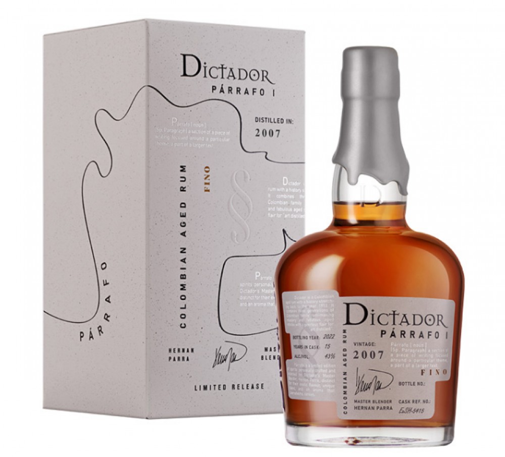 Dictador Parrafo Fino 15y 2007 43% 0,7 l (Karton)