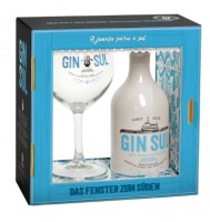 Gin Sul + Copo Glas 43% 0,5 l (Karton) 