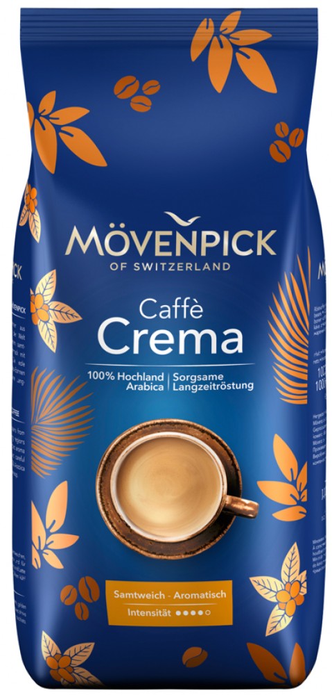 Mövenpick Café Crema zrnková káva 1 kg
