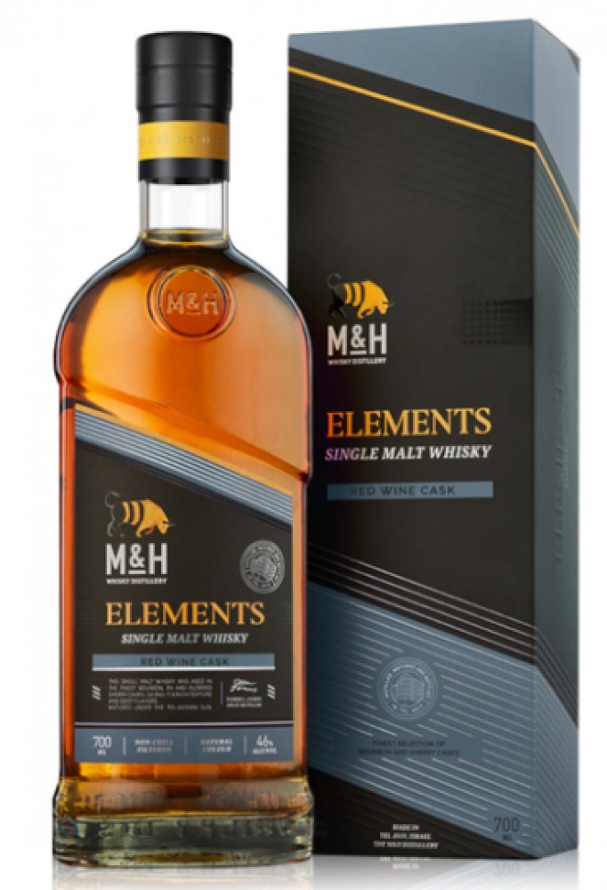 M&H Elements Rotweinfass 46% 0,7 l (Karton)