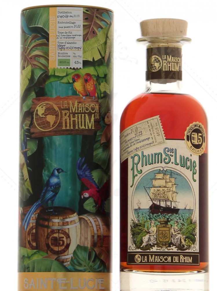 La Maison Du Rhum Sainte Lucie Batch 5 43% 0,7 l (Tube)