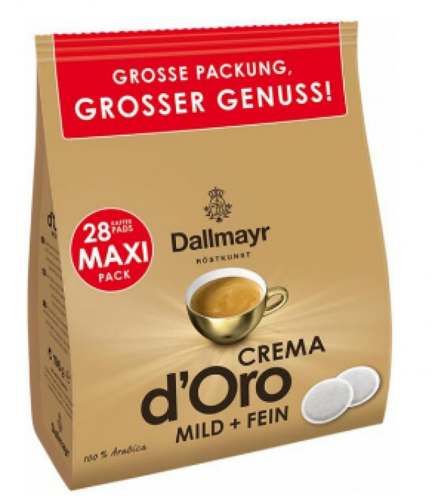 Dallmayr Crema d' Oro  Mild & Fein pads 28 ks