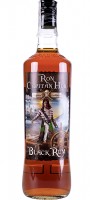 Ron Capitan Huk Schwarzer Rum 37,5% 1 l (bloße Flasche) 