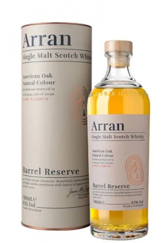 Arran Barrel Reserve 43% 0,7 l (Rohr)