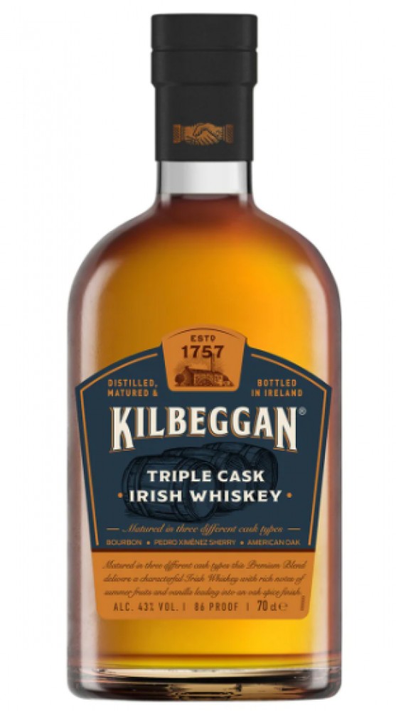 Kilbeggan Triple Cask 43% 0,7 l (bloße Flasche)