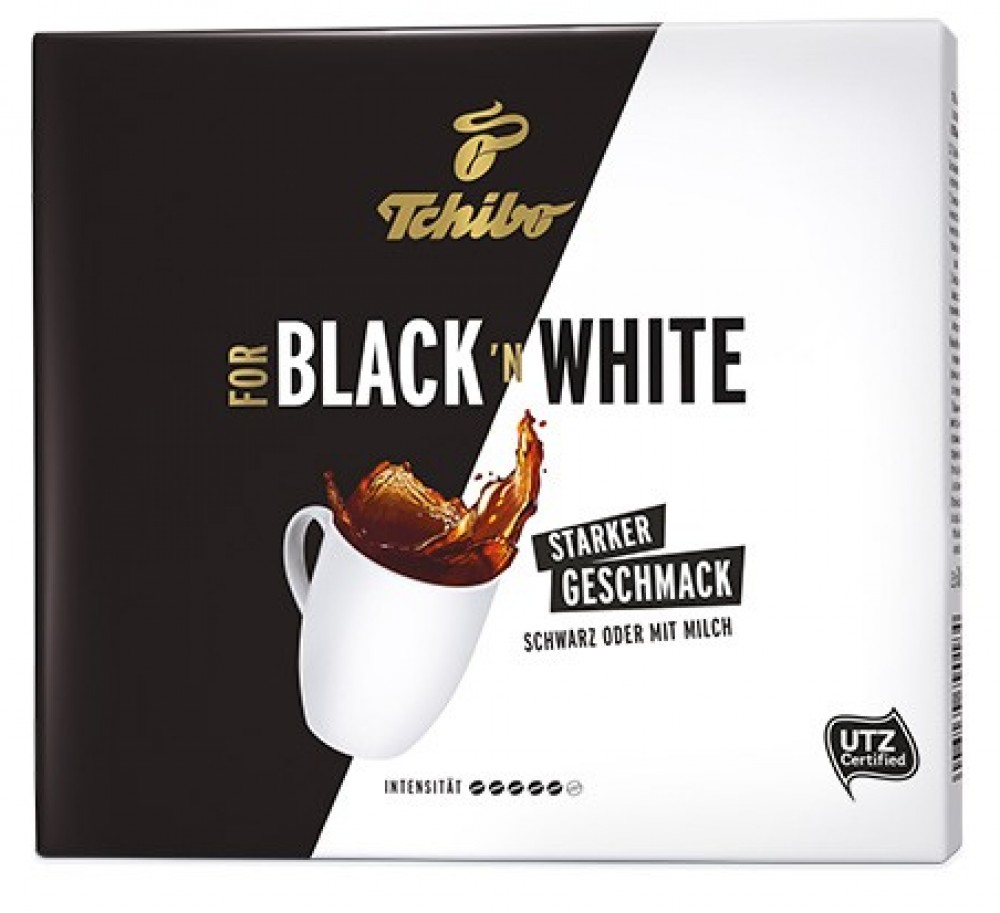 Tchibo Schwarzer & Weißer gemahlener Kaffee 2 x 250 g