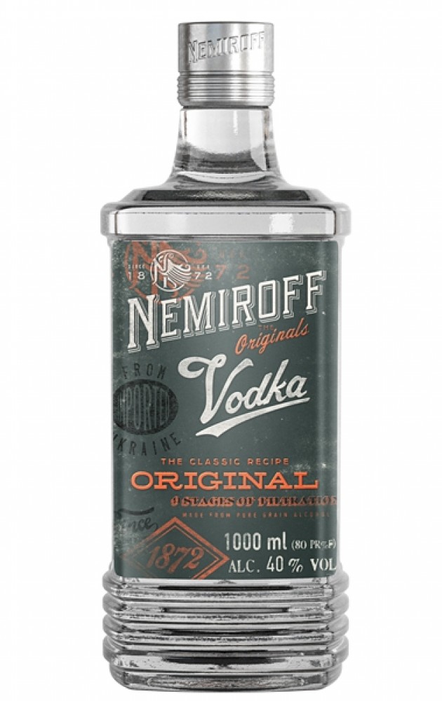 Nemiroff Wodka Original 40% 1 l (bloße Flasche)