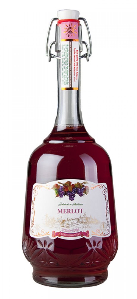Letto Merlot Rosé 12,5% 1 l (bloße Flasche)