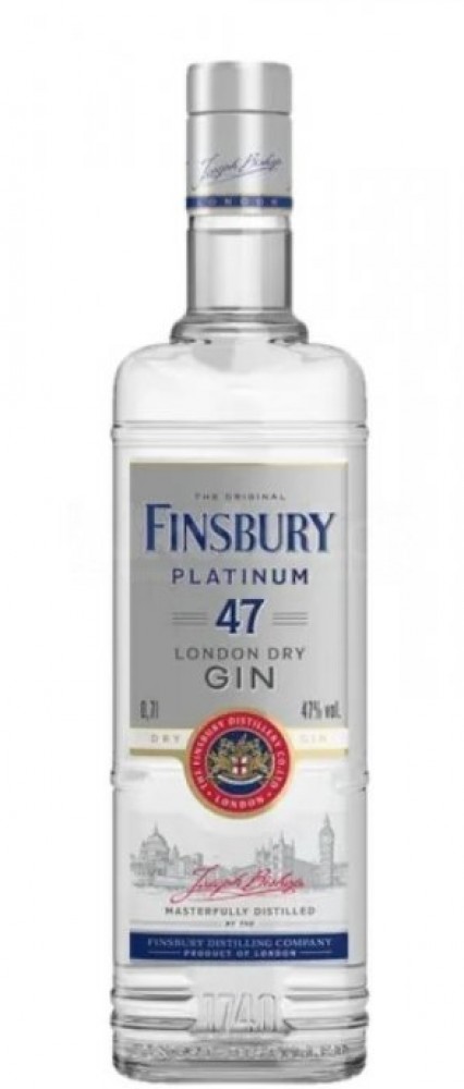 Finsbury Platinum 47 London Gin 47% 1 l (holá láhev)