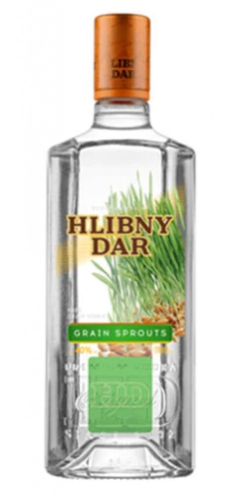 Wodka Hlibny Dar Grain Sprouts 40% 0,7 l (Flasche ohne Inhalt)