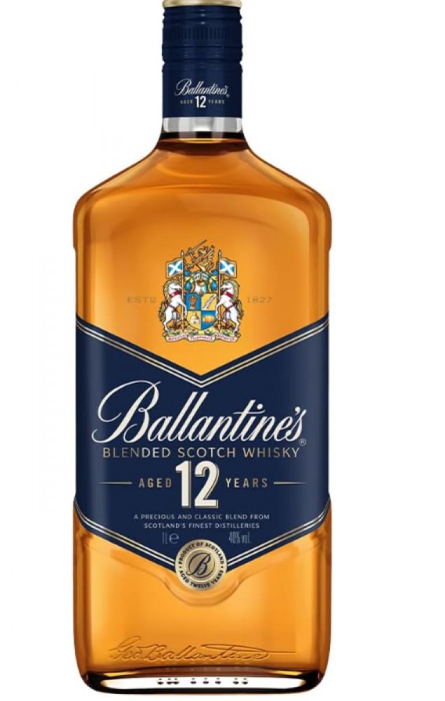 Ballantine's 12 y 40% 1 l (bloße Flasche)