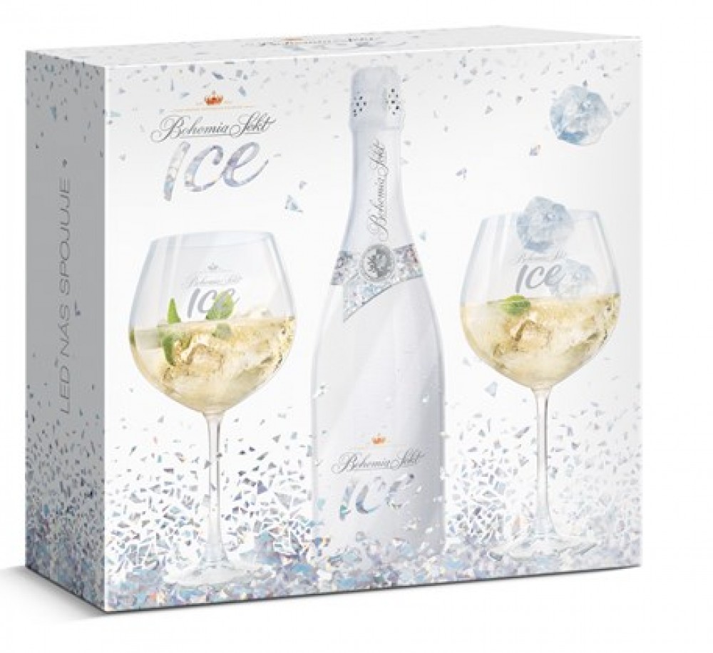 Bohemia Sekt Ice 11% 0,75 l +2x Glas (Karton)