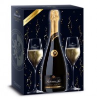 Bohemia Sekt Prestige Demi 12,5% 0,75 l +2x Glas (Karton) 