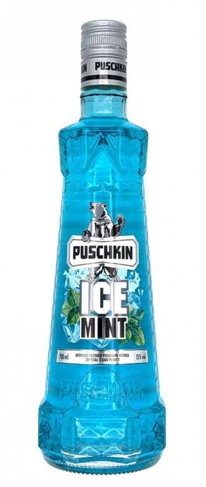 Puschkin Ice Mint 15% 0,7 l (holá láhev)