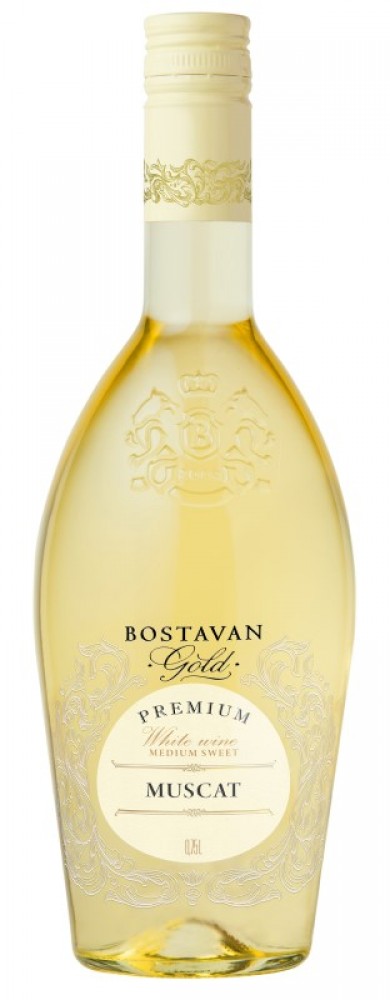 Bostavan Gold Muscat 12% 0,75 l (holá láhev)