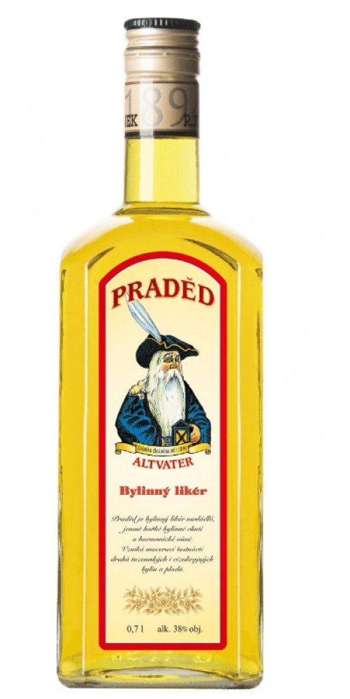 Praděd bylinný likér R. Jelínek 38% 0,7 l (holá láhev)