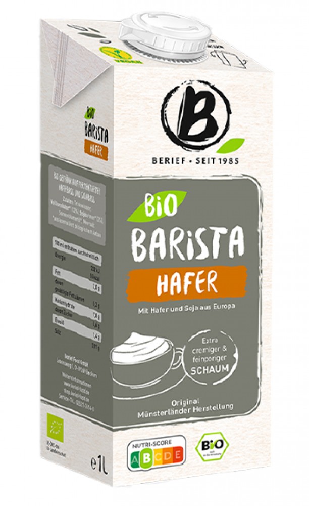 Berief Bio Barista Hafer Natur 1 l