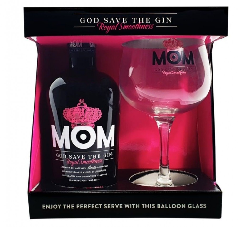 Mom Royal Smoothness 39,5% 0,7 l + sklenička (karton)